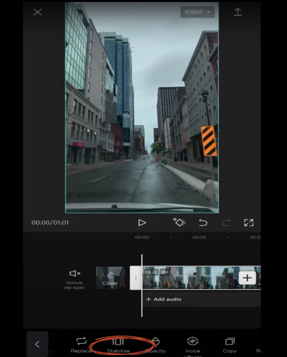 إصلاح اهتزاز الفيديو على تطبيق CapCut