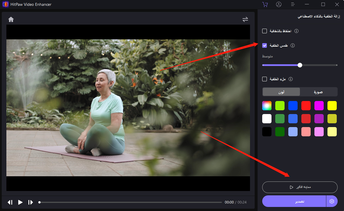 خدمة تغبيش الفيديو