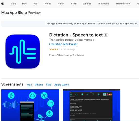 dictation