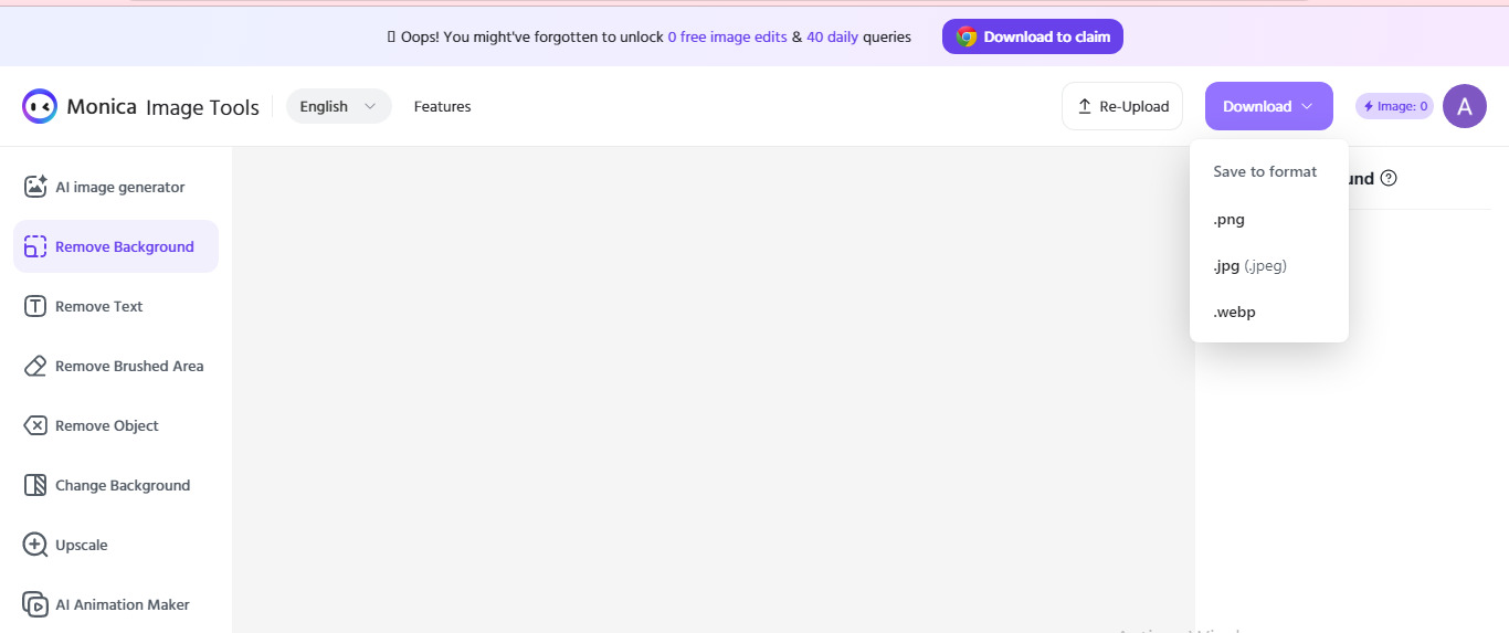 لحفظ صورتك المعدلة