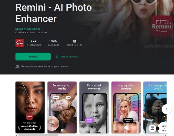 Remini Photo Enhancer