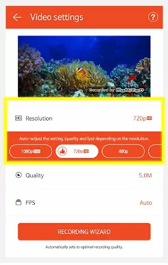 مسجل شاشة mobizen