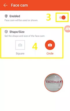 شكل mobizen