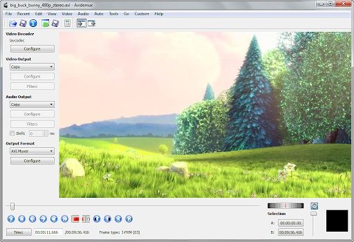 برنامج تحسين جودة الفيديو Avidemux
