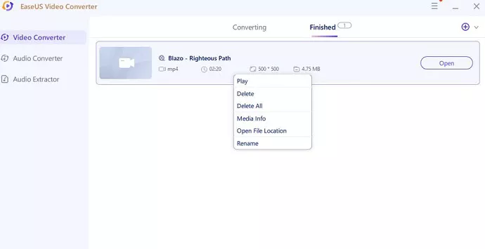 easeus convert successfully