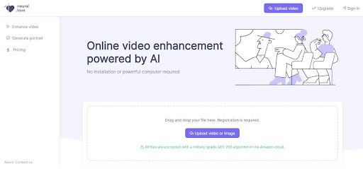 تحسين جودة الفيديو أون لاين Neural